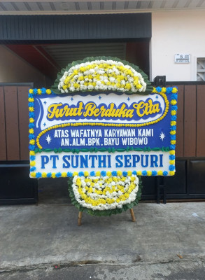 Papan Bunga Duka di Sosromenduran