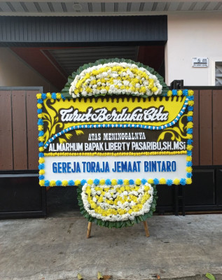 Papan Bunga Duka di Sosromenduran
